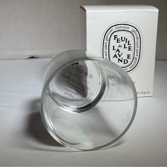 Diptyque Feuille de Laavnde 6.5 oz Empty Candle Jar with Box Luxury Glass Vessel - Picture 4 of 8